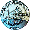 Chambery motorcycle rally badge from Jean-Francois Helias