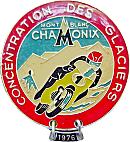 Chamonix motorcycle rally badge from Jean-Francois Helias