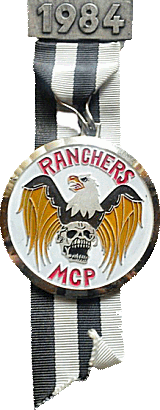 Charleroi Ranchers motorcycle rally badge from Jean-Francois Helias