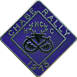 Chase motorcycle rally badge from Ben Crossley