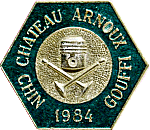 Chateau Arnoux motorcycle rally badge from Jean-Francois Helias