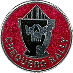 Chequers motorcycle rally badge from Hans Veenendaal