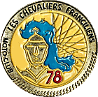 Chevaliers Franciliens motorcycle rally badge from Jean-Francois Helias