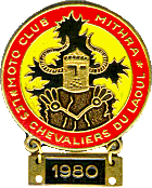 Chevaliers du Laoul motorcycle rally badge from Jean-Francois Helias