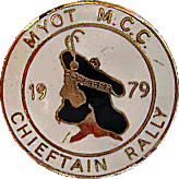Chieftain motorcycle rally badge from Tony Graves
