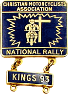 Christian MA National motorcycle rally badge from Jean-Francois Helias
