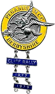 Cliff motorcycle rally badge from Ted Trett