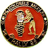 Colonels motorcycle rally badge
