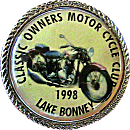 COMCC motorcycle rally badge from Jean-Francois Helias