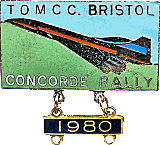 Concorde motorcycle rally badge from Jean-Francois Helias