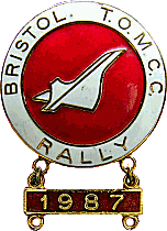 Concorde motorcycle rally badge from Jean-Francois Helias