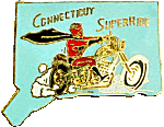 Connecticut motorcycle run badge from Jean-Francois Helias
