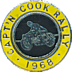 Captain Cook motorcycle rally badge from Ben Crossley