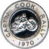 Captain Cook motorcycle rally badge from Jan Heiland