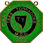 Captain Cook motorcycle rally badge from Dave Cooper