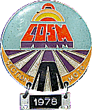 COSM motorcycle rally badge from Jean-Francois Helias