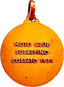 Cossato motorcycle rally badge from Jean-Francois Helias