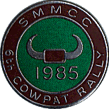 Cowpat motorcycle rally badge from Mick Mansell