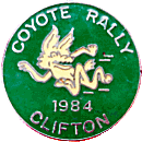 Coyotte motorcycle rally badge from Jean-Francois Helias