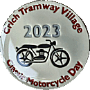 Crich Tramway Village Classic Motorcycle Day motorcycle show badge from Jean-Francois Helias