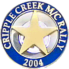 Cripple Creek motorcycle rally badge