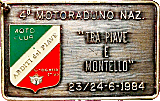 Crocetta del Montello motorcycle rally badge from Jean-Francois Helias