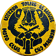 Cro Magnon motorcycle rally badge from Jean-Francois Helias