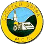 Crooked Spire motorcycle rally badge from Ted Trett