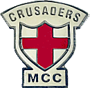 Crusaders MCC motorcycle club badge from Jean-Francois Helias
