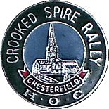 Crooked Spire  motorcycle rally badge from Jan Heiland