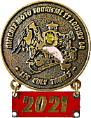 Culs Tannés motorcycle rally badge from Philippe Lorigne