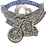 Czestochowa motorcycle rally badge from Jean-Francois Helias