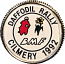Daffodil motorcycle rally badge from Jean-Francois Helias