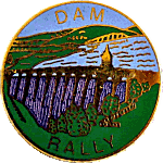 Dam motorcycle rally badge