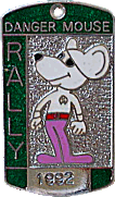 Dangermouse motorcycle rally badge