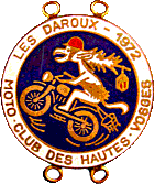 Daroux motorcycle rally badge from Jean-Francois Helias
