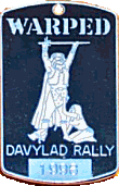 Davylad motorcycle rally badge