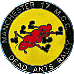 Dead Ants motorcycle rally badge from John Beccles