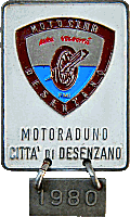 Desenzano motorcycle rally badge from Jean-Francois Helias