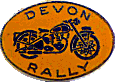 Devon motorcycle rally badge from Ted Trett