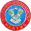 Devonport & DMC & TWC motorcycle club badge from Jean-Francois Helias
