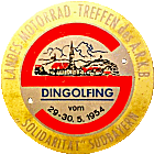 Dingolfing motorcycle rally badge from Jean-Francois Helias