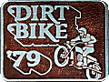 Dirt Bike Showman motorcycle show badge from Jean-Francois Helias