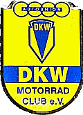 DKW MC motorcycle club badge from Jean-Francois Helias