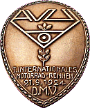 DMV Internationales Motorrad-rennen motorcycle rally badge from Jean-Francois Helias