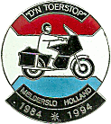 Dn Toerstop motorcycle rally badge from Hans Veenendaal