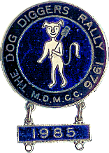 Dog Diggers motorcycle rally badge from Mike Hull