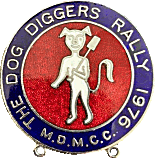 Dog Diggers motorcycle rally badge
