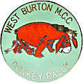 Donkey motorcycle rally badge from Jean-Francois Helias