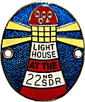 Doo Da at the Lighthouse motorcycle rally badge from Jean-Francois Helias